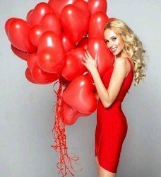 12 Ad. Kalp Uçan Balon